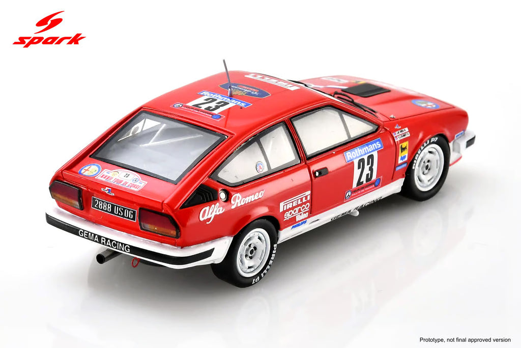 Pre-Order Alfa Romeo GTV6 No.23 5th Tour de Corse 1985 Y. Loubet - J-B. Vieu