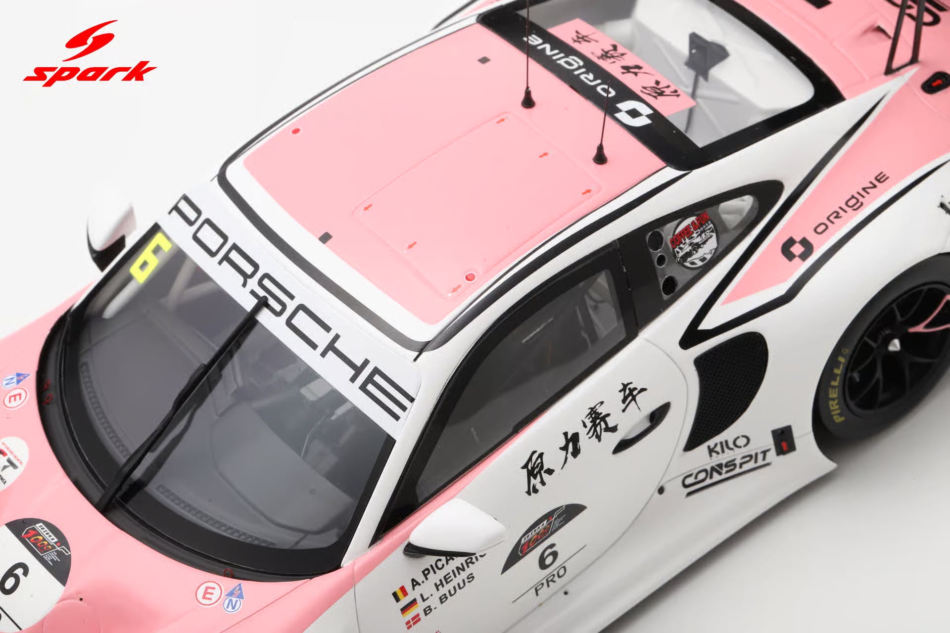 Pre-Order Porsche 911 GT3 R No.6 Origine Motorsport 5th Suzuka 1000km 2025 L. Heinrich - A. Picariello - B. Buus Limited 300 1:18