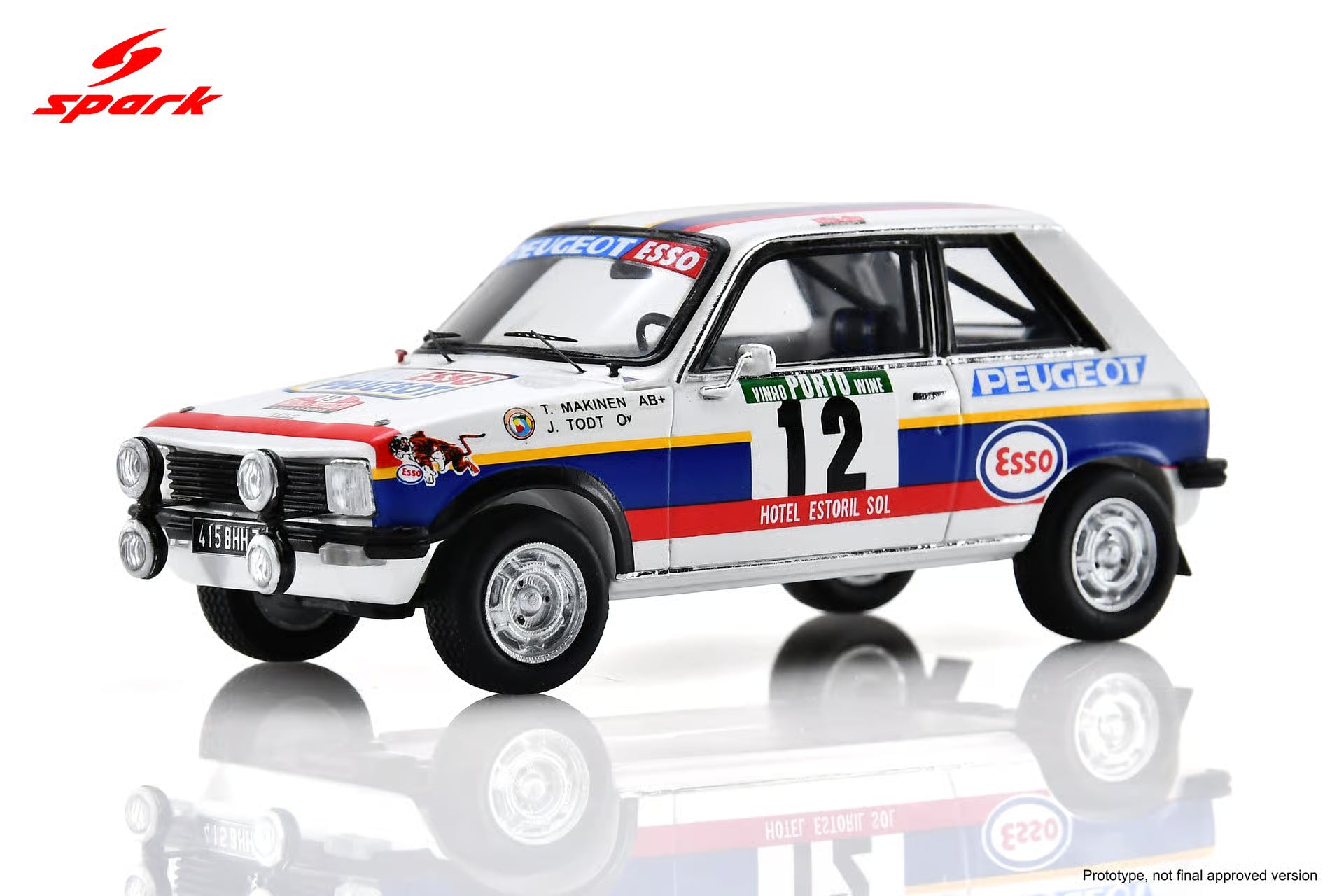 Pre-Order Peugeot 104 ZS No.12 7th Rally Portugal 1978 T. Mäkinen - J. Todt