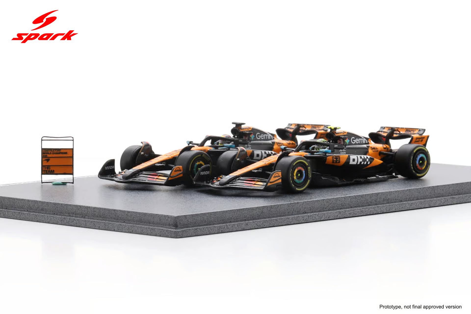 McLaren MCL39 No.4 & No.81 Formula 1 Constructors' Champion 2025 Lando Norris & Oscar Piastri