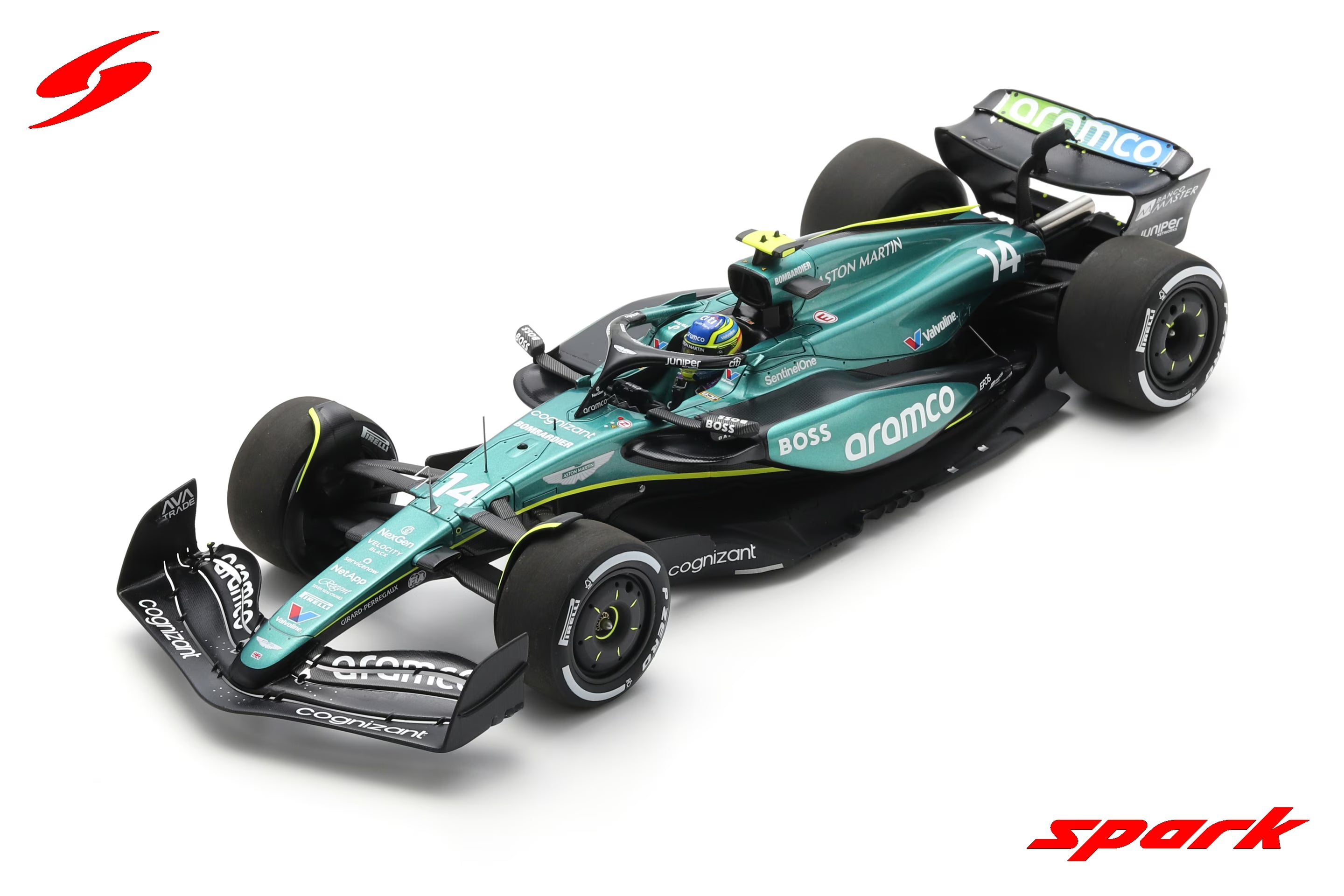 Aston Martin Aramco F1 Team AMR24 No.14 Saudi Arabian GP 2024 Fernando Alonso 1:18
