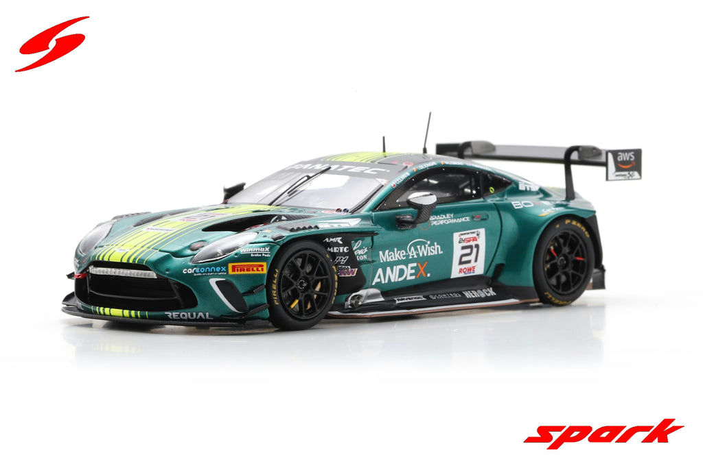 Aston Martin Vantage AMR GT3 EVO No.21 Comtoyou Racing 24H Spa 2024 C. Clark – M. Lismont – X. Maassen – S. Dejonghe Limited 300  1:43
