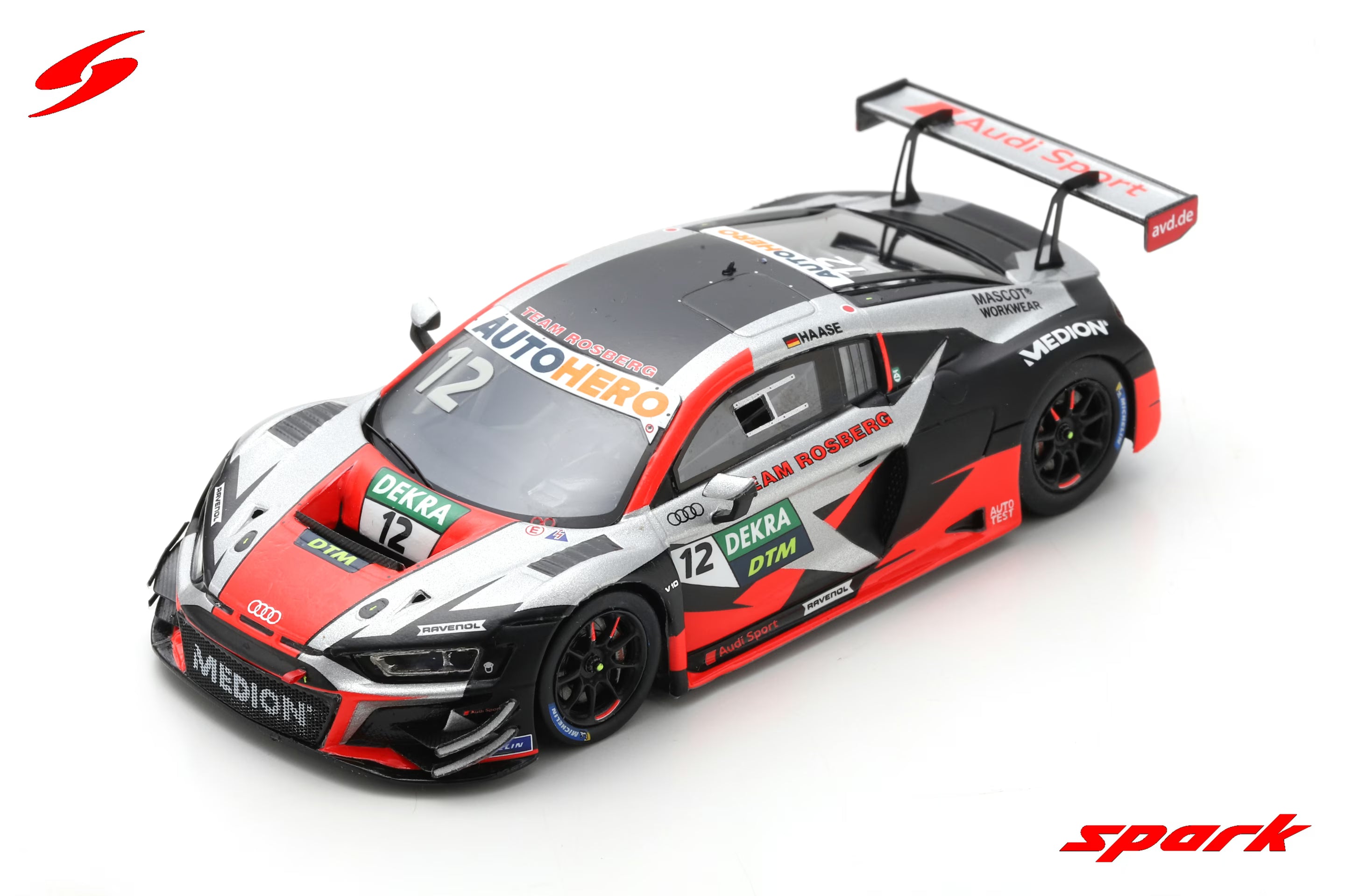 Audi R8 LMS GT3 No.12 Team Rosberg - DTM 2021 - Christopher Haase  1:43