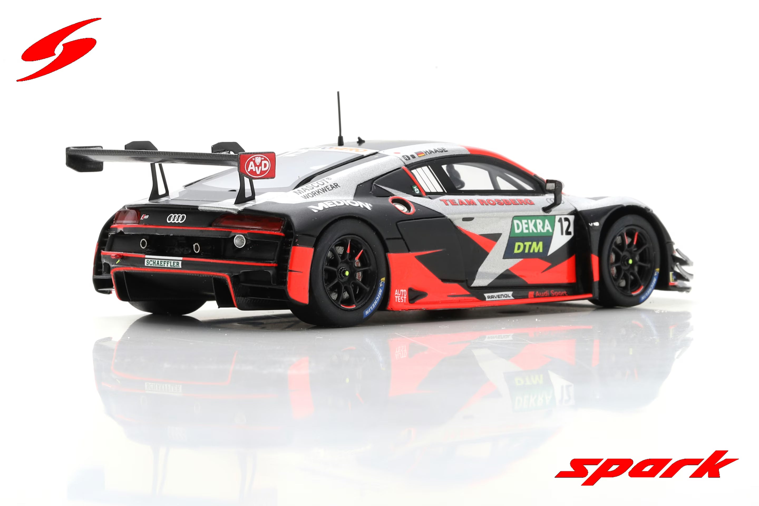 Audi R8 LMS GT3 No.12 Team Rosberg - DTM 2021 - Christopher Haase  1:43