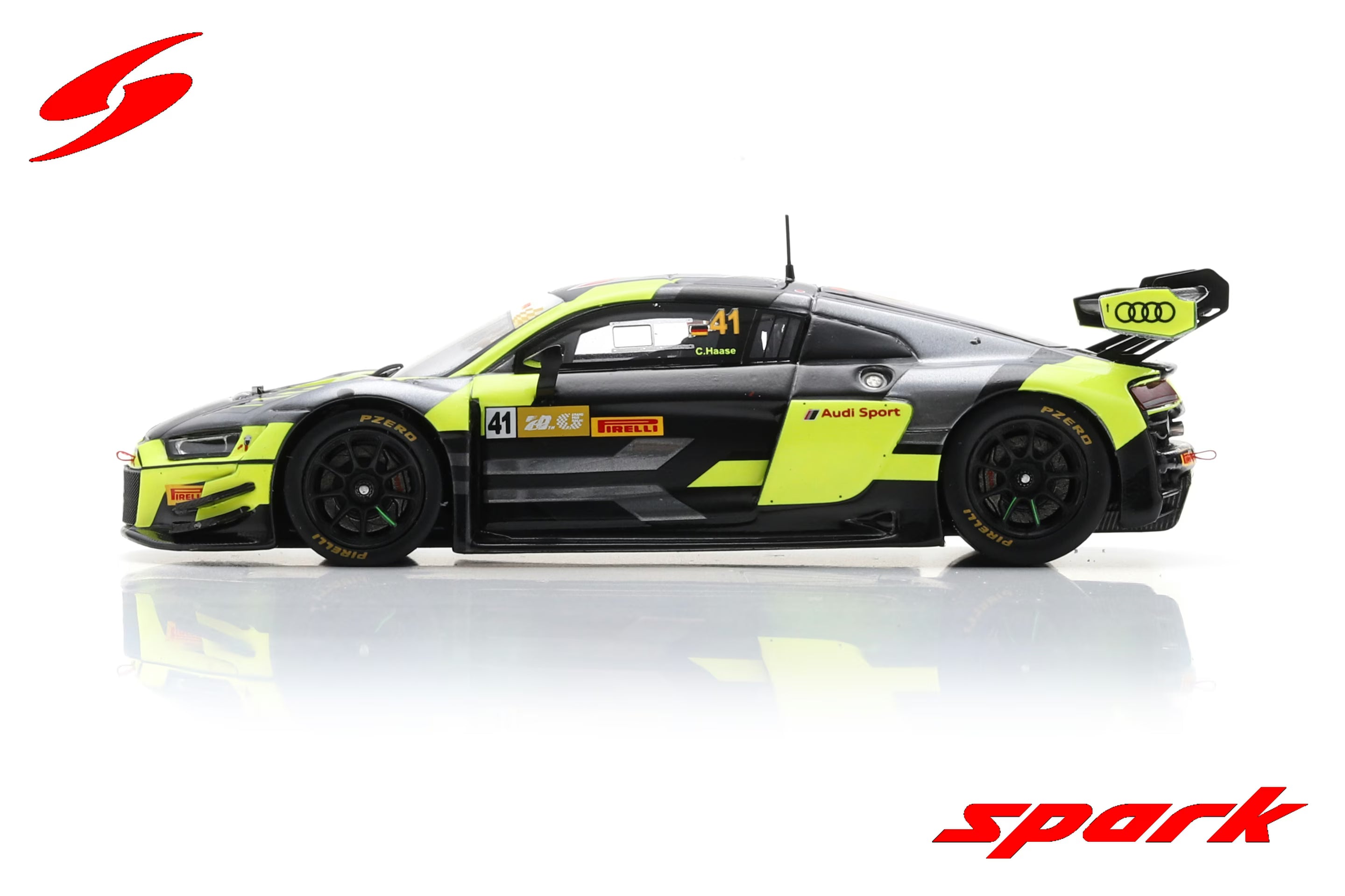 Audi R8 LMS GT3 No.41 Audi Sport Asia Team Absolute 7th FIA GT World Cup Macau 2023 Christopher Haase Limited 300 1:43