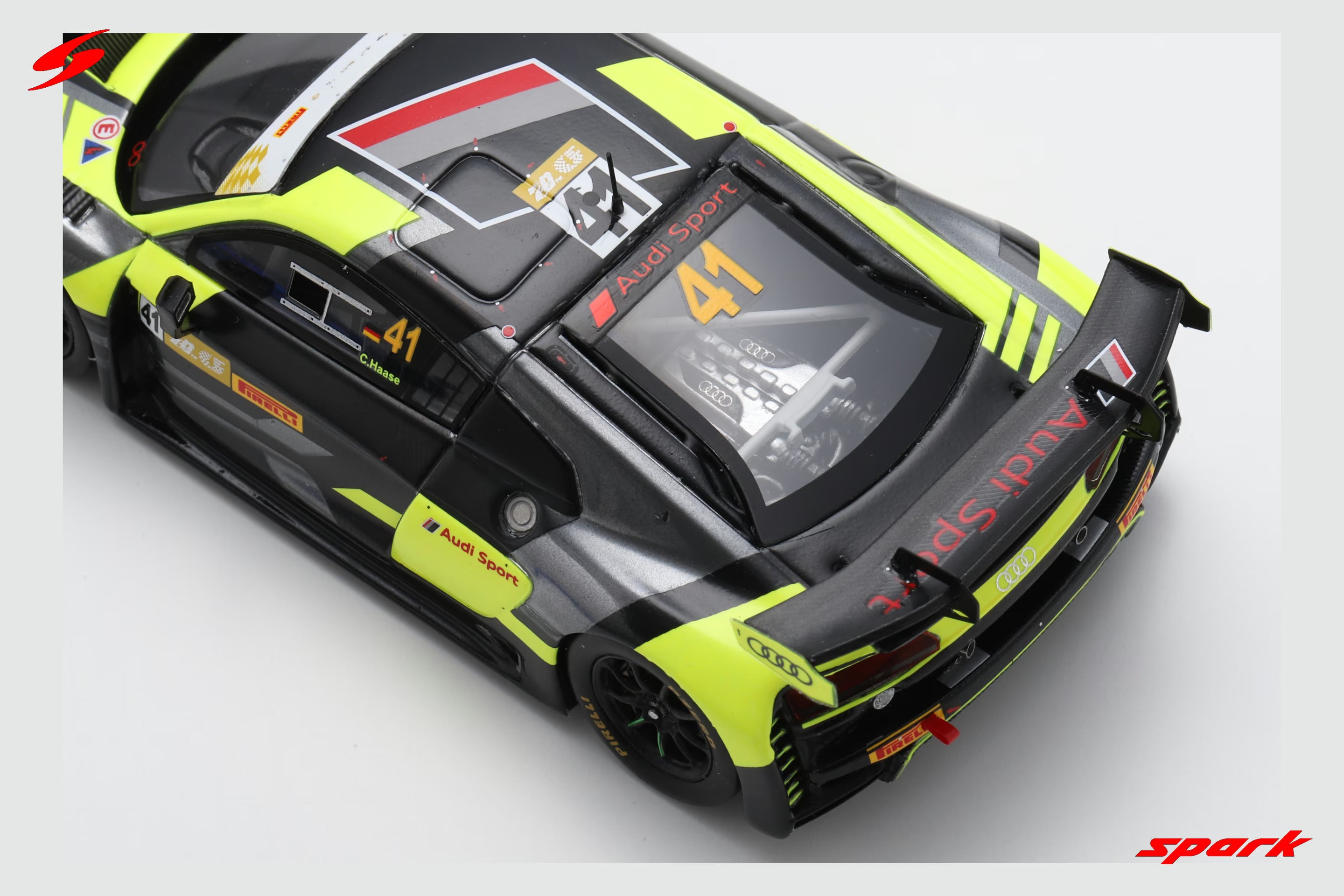 Audi R8 LMS GT3 No.41 Audi Sport Asia Team Absolute 7th FIA GT World Cup Macau 2023 Christopher Haase Limited 300 1:43