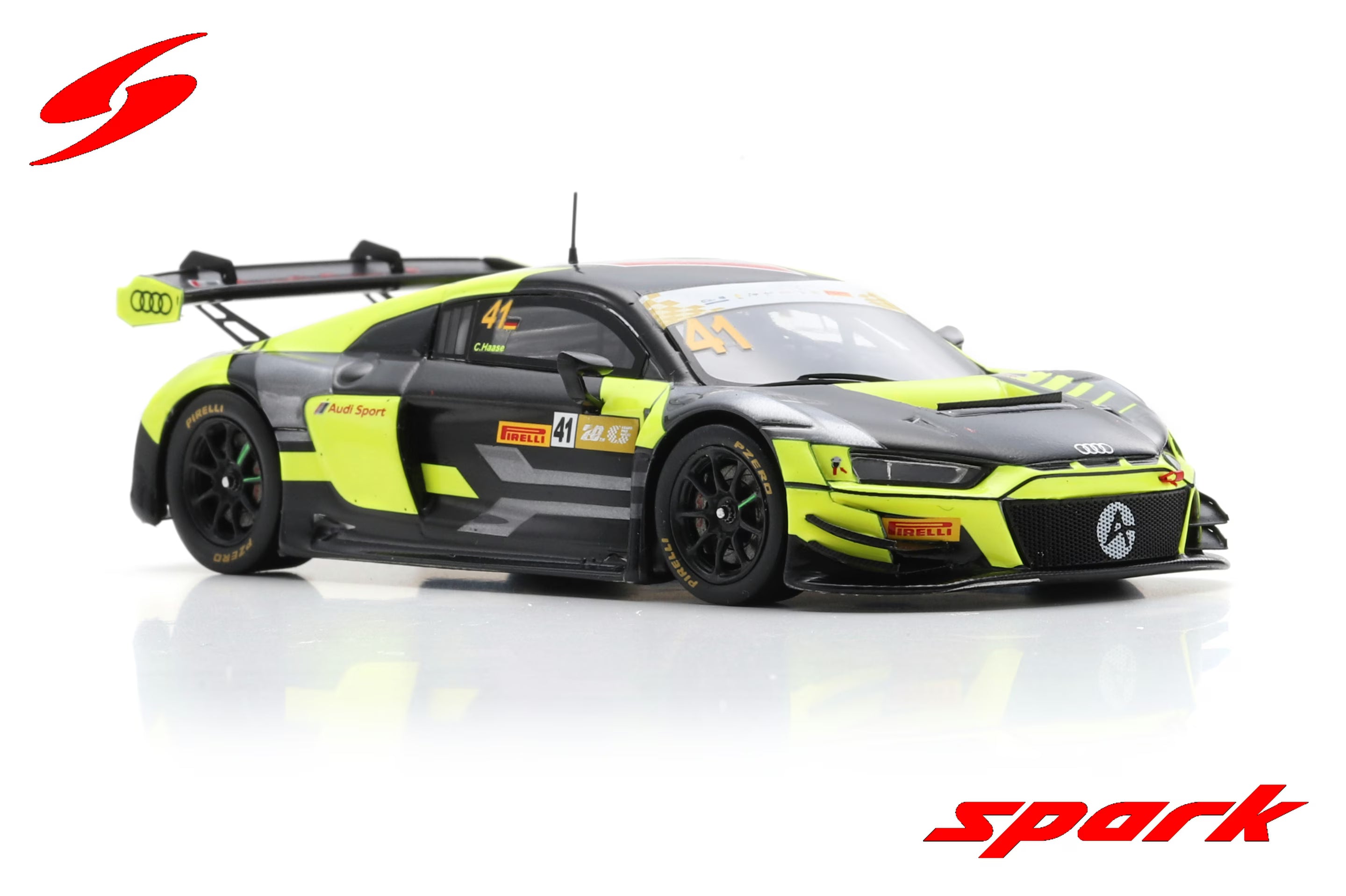 Audi R8 LMS GT3 No.41 Audi Sport Asia Team Absolute 7th FIA GT World Cup Macau 2023 Christopher Haase Limited 300 1:43