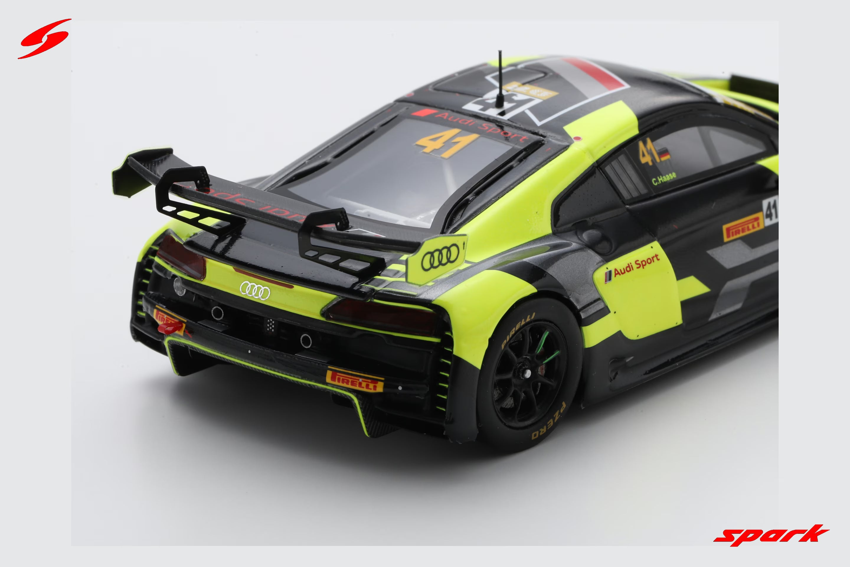 Audi R8 LMS GT3 No.41 Audi Sport Asia Team Absolute 7th FIA GT World Cup Macau 2023 Christopher Haase Limited 300 1:43