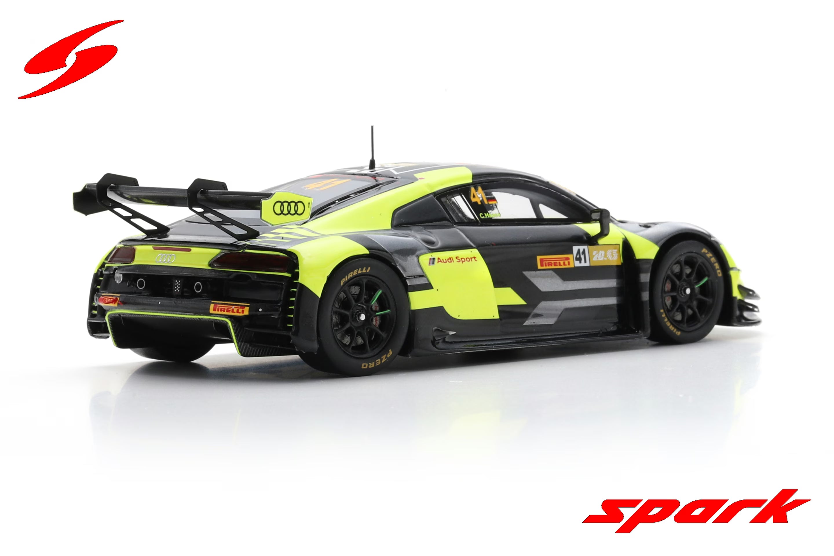 Audi R8 LMS GT3 No.41 Audi Sport Asia Team Absolute 7th FIA GT World Cup Macau 2023 Christopher Haase Limited 300 1:43