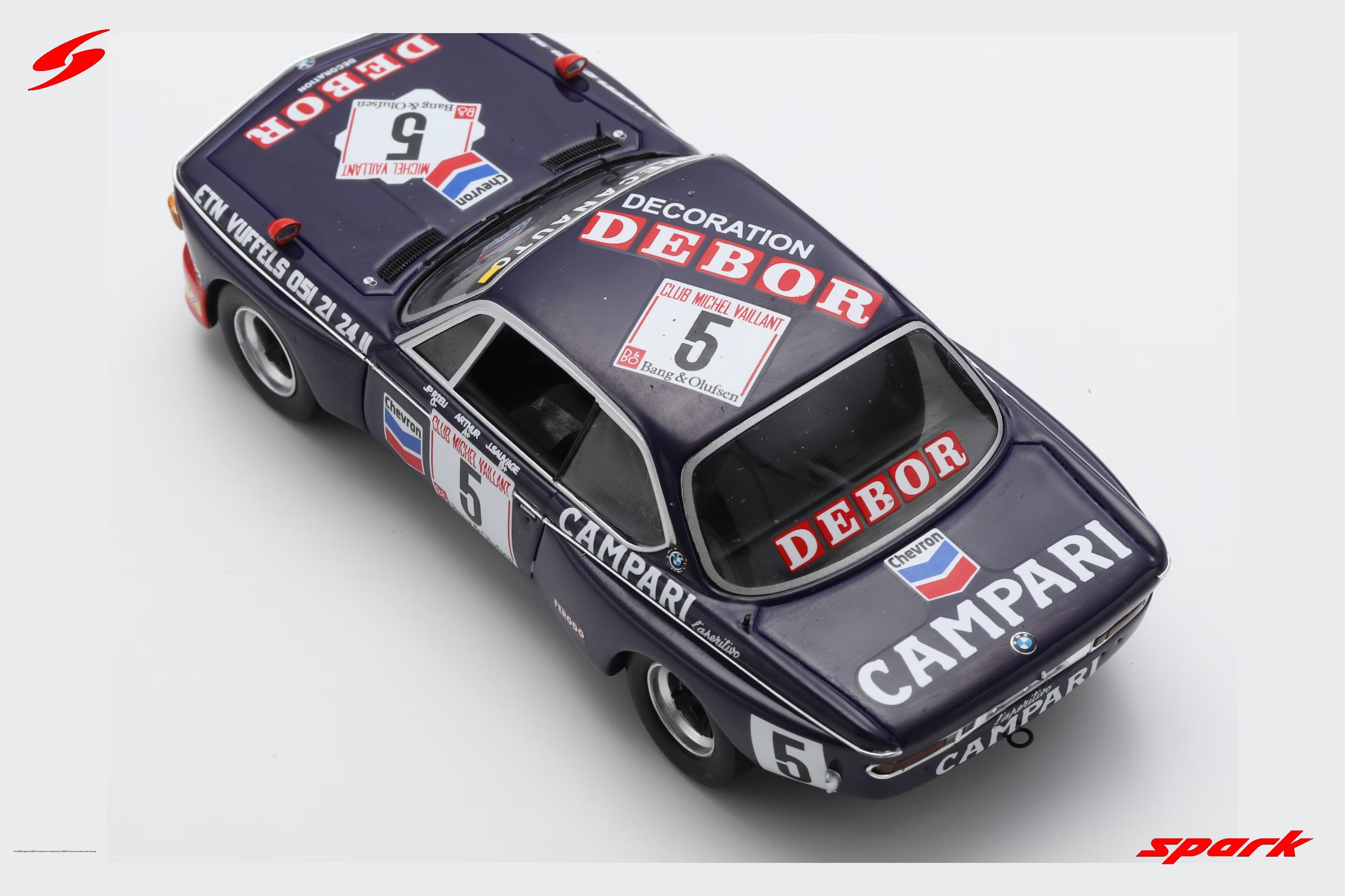 BMW 3.0CSi No.5 24H Spa 1975 J. Sauvage - J-P. RieuLimited 300  1:43