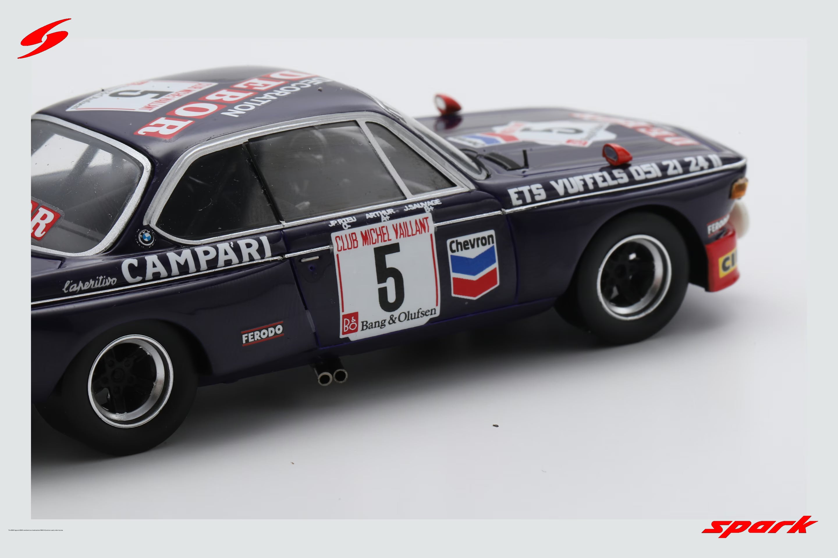 BMW 3.0CSi No.5 24H Spa 1975 J. Sauvage - J-P. RieuLimited 300  1:43