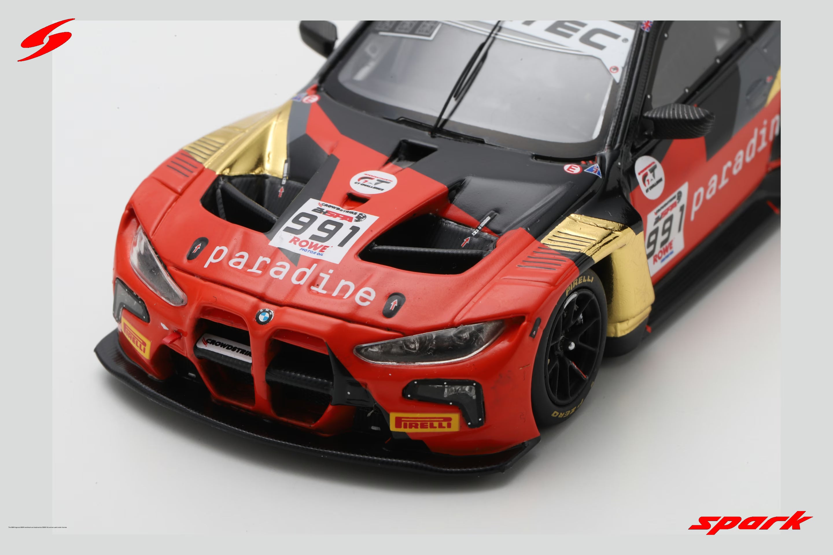 BMW M4 GT3 No.991 Century Motorsport 24H Spa 2024 D. Leung – P. Ebrahim Carvalho – T. Sowery - C. de Phillippi Limited 300  1:43