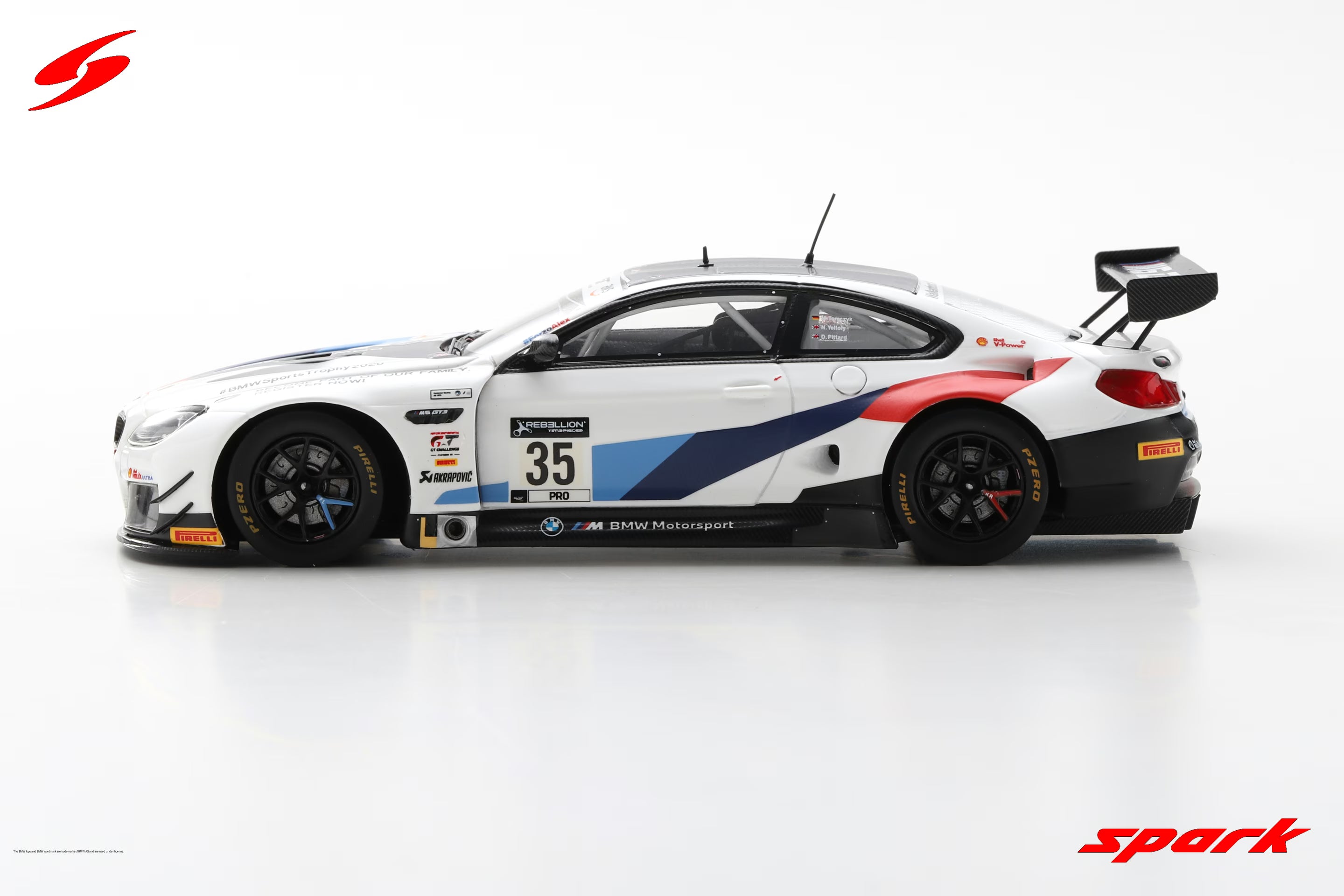 BMW M6 GT3 No.35 Walkenhorst Motorsport 24H Spa 2020 M. Tomczyk - D. Pittard - N. Yelloly Limited 300  1:43