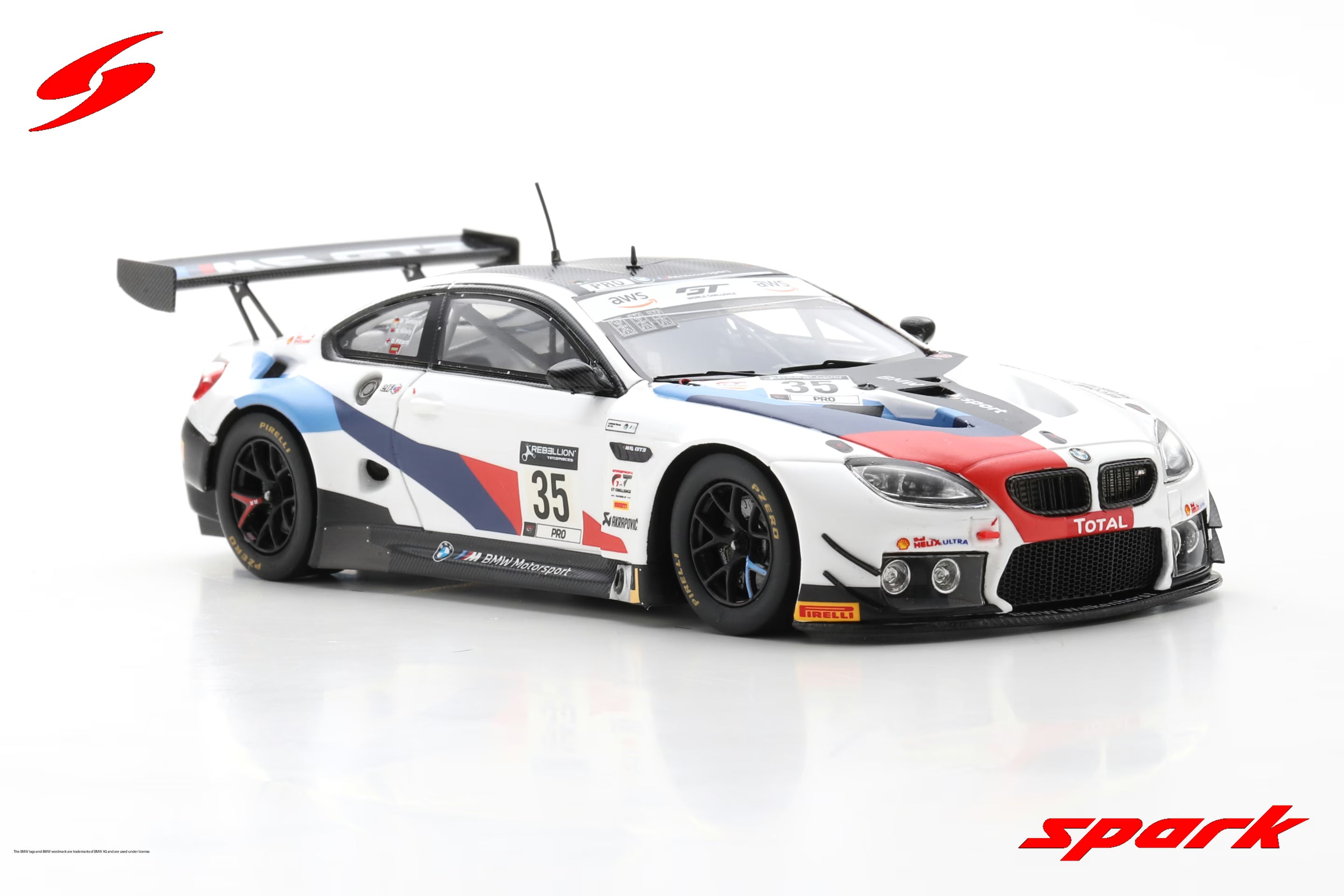 BMW M6 GT3 No.35 Walkenhorst Motorsport 24H Spa 2020 M. Tomczyk - D. Pittard - N. Yelloly Limited 300  1:43