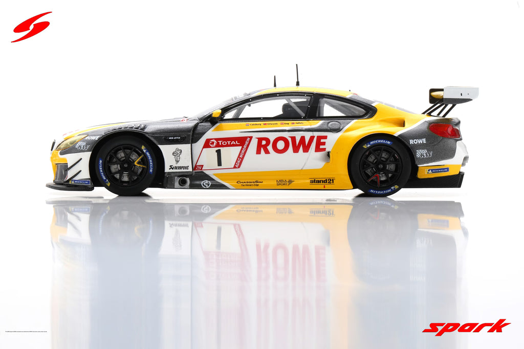 BMW M6 GT3 No.1 ROWE RACING - Pole Position 24H Nürburgring 2021 - N. Catsburg - J. Edwards - P. Eng - N. Yelloly  1:43