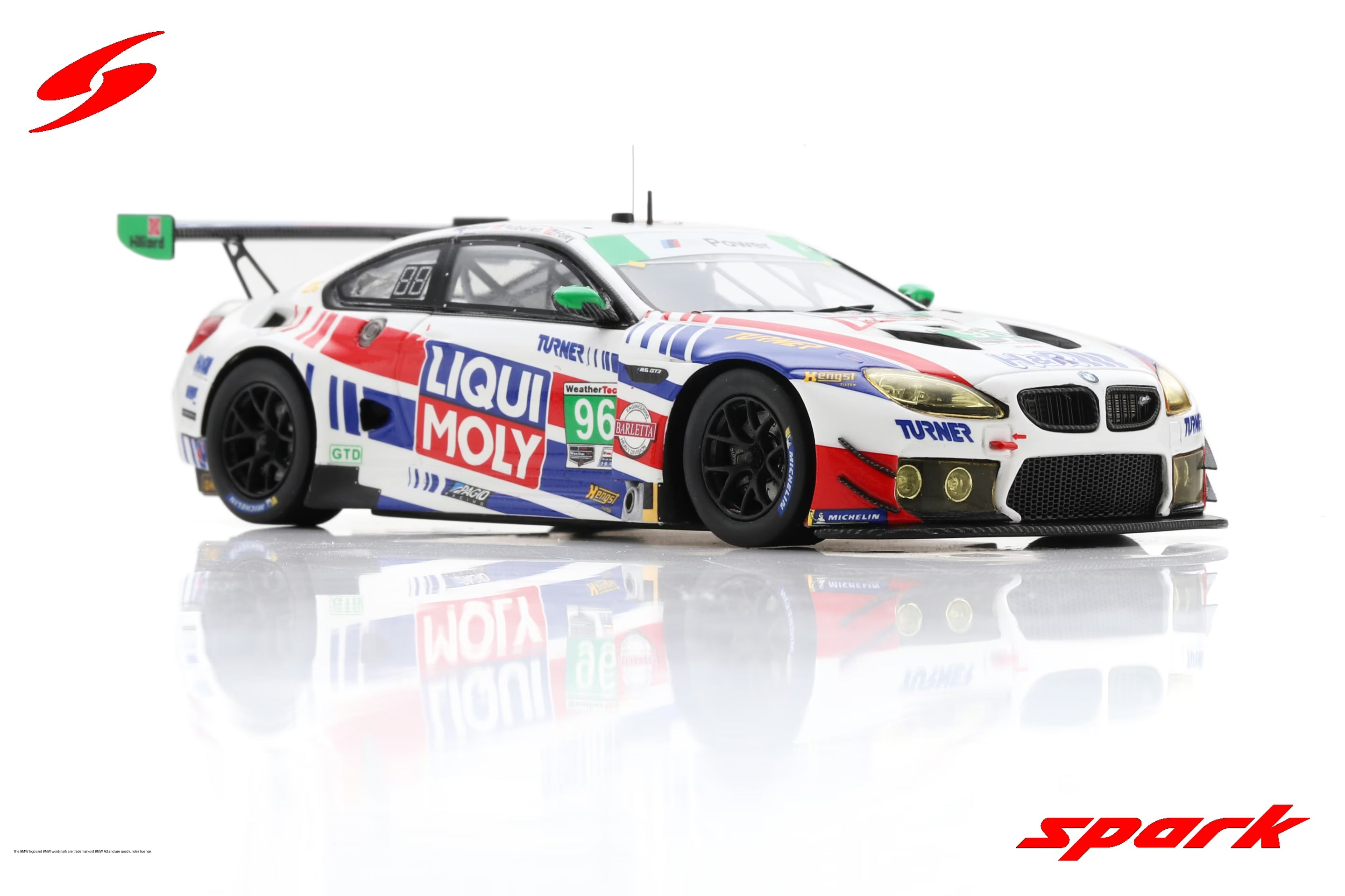 BMW M6 GT3 No.96 Turner Motorsport 12H Sebring 2021 B. Auberlen - R. Foley - A. Read  1:43