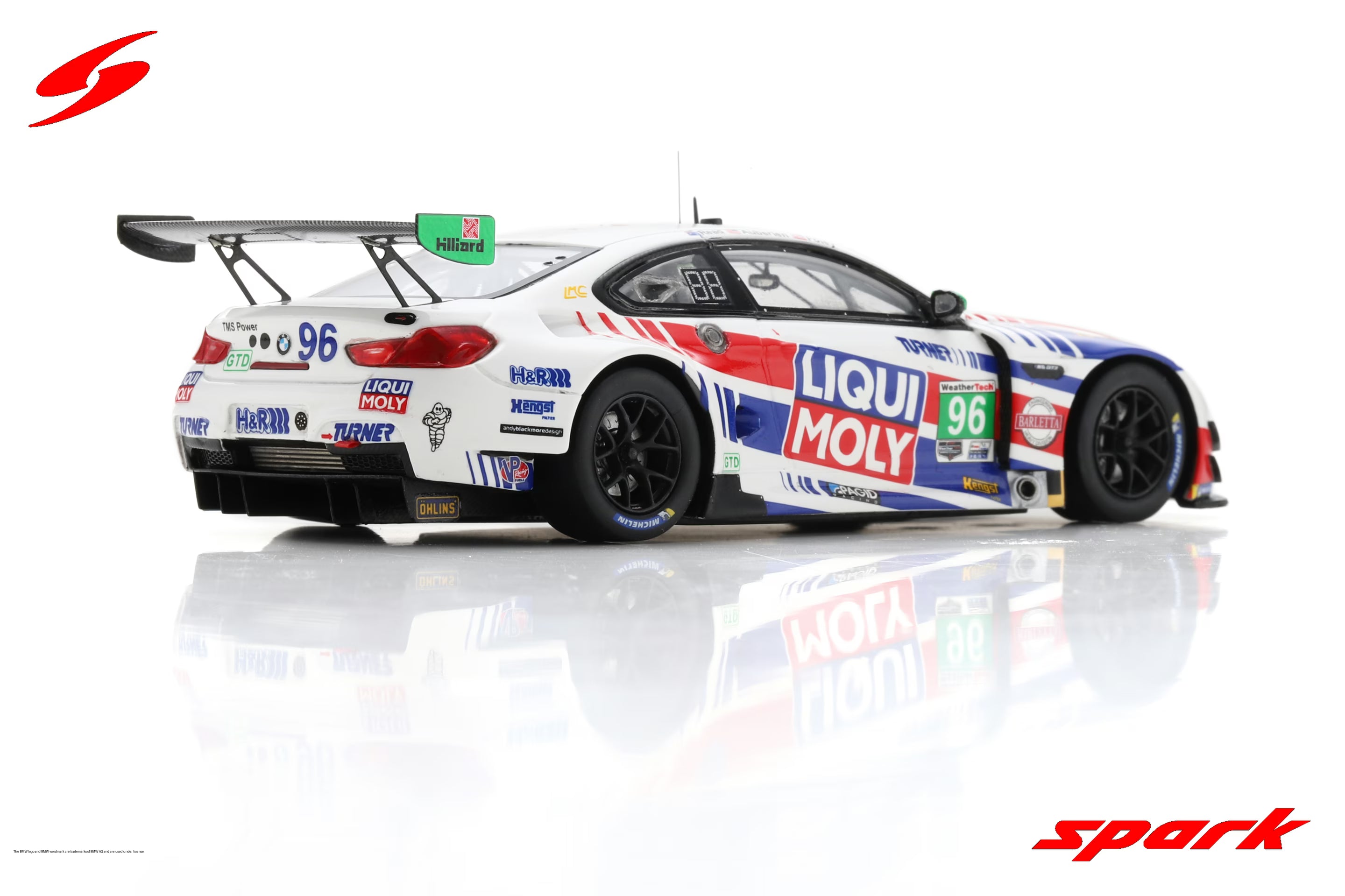 BMW M6 GT3 No.96 Turner Motorsport 12H Sebring 2021 B. Auberlen - R. Foley - A. Read  1:43