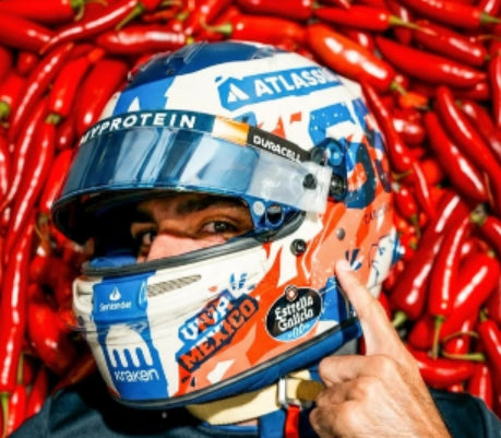 Williams Racing Helmet - Carlos Sainz - Mexican GP 2025 1:5