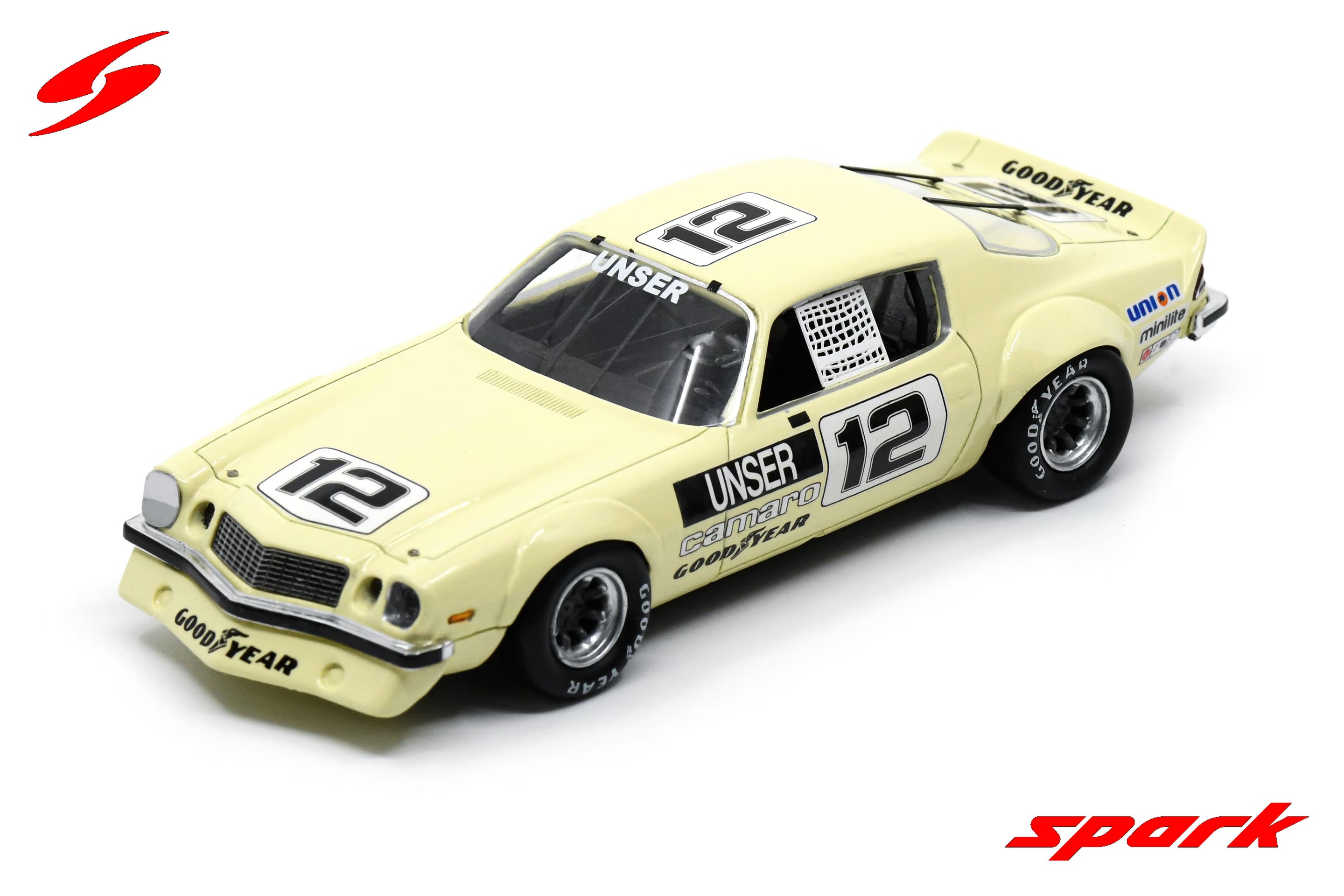 Pre-Order - Chevrolet Camaro No.12 Winner IROC Daytona 1974-1975 Bobby Unser Limited 500 1:43