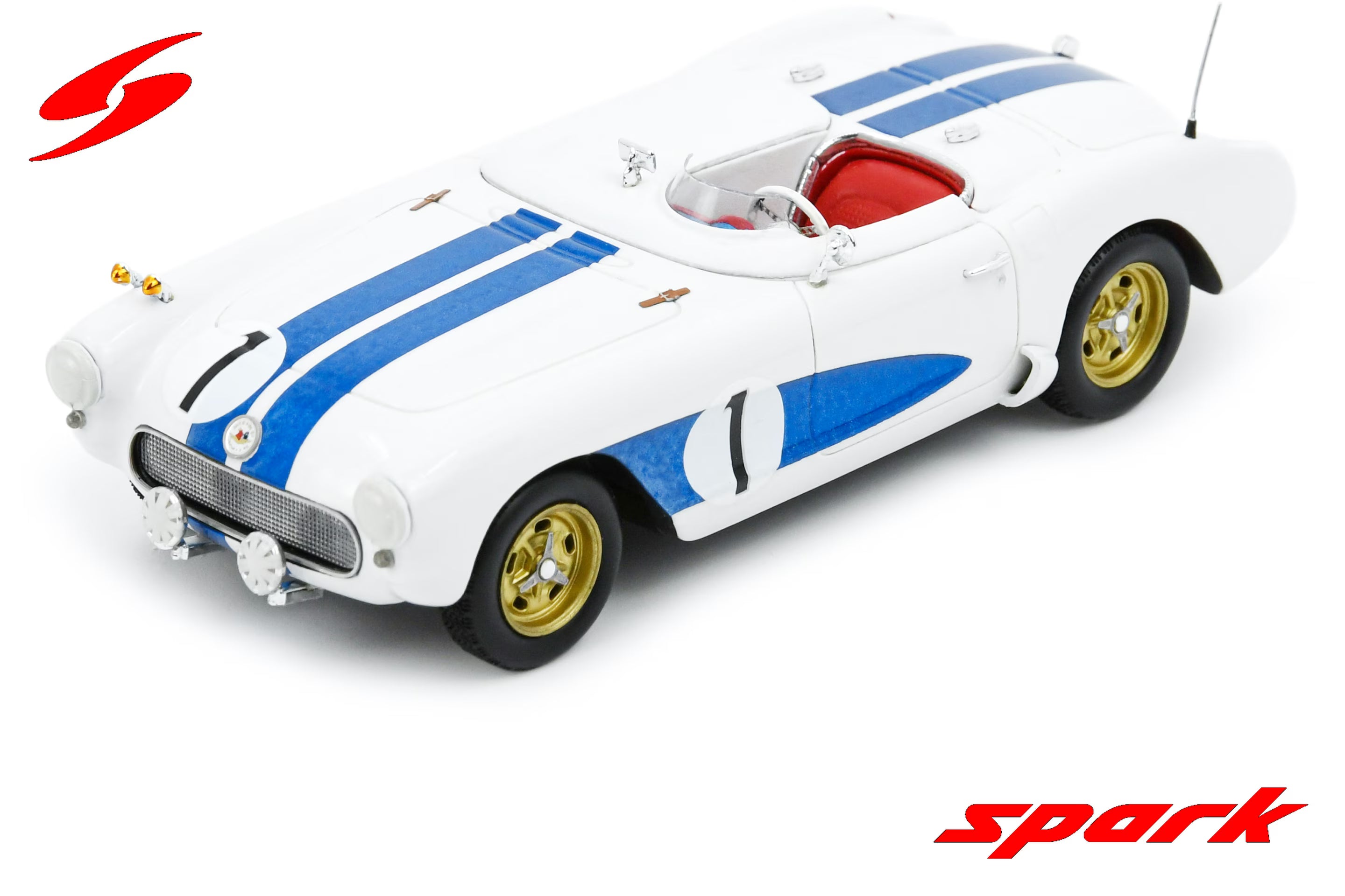 Pre-Order - Corvette C1 n1 9th Sebring 1956  J. Fitch - W. Hansgen 1:43