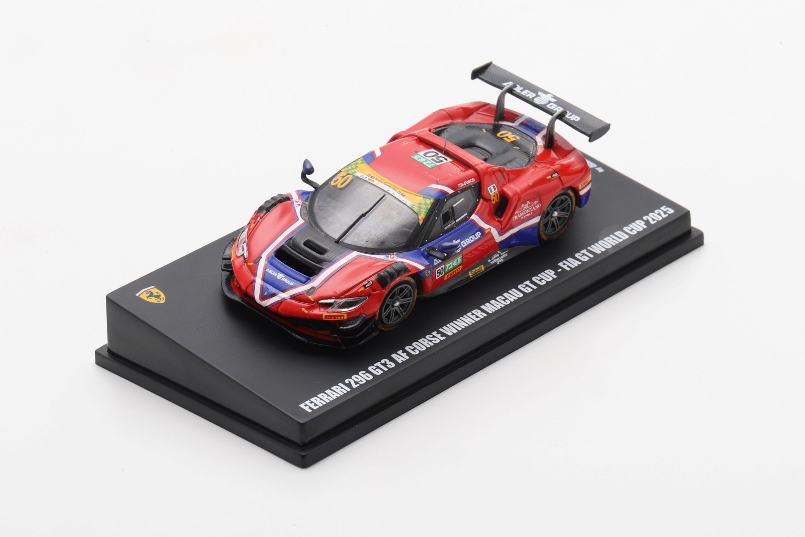 Pre-Order Ferrari 296 GT3 No.50 AF CORSE Winner Macau GT Cup - FIA GT World Cup 2025 Antonio Fuoco 1:64
