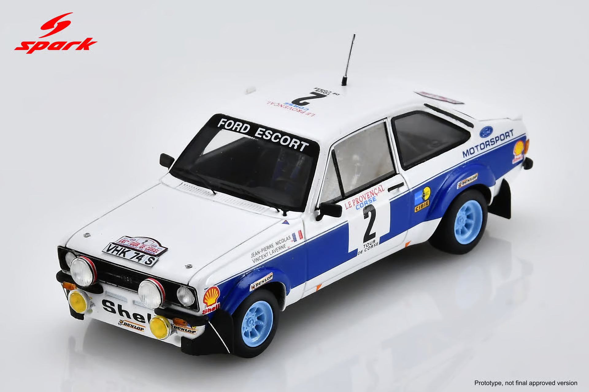 Pre-Order Ford Escort RS1800 No.2 Tour de Corse 1977 J-P. Nicolas - V. Laverne