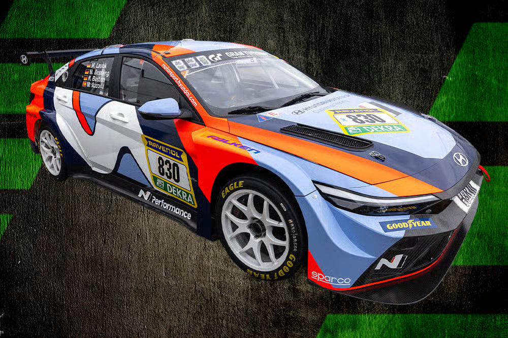Pre-Order Hyundai Motor Company ELANTRA N TCR No.830 Hyundai Motorsport N 24H Nürburgring 2026 M. Basseng - M. Lauck - N. Bastian - M. Azcona Limited 300 1:43
