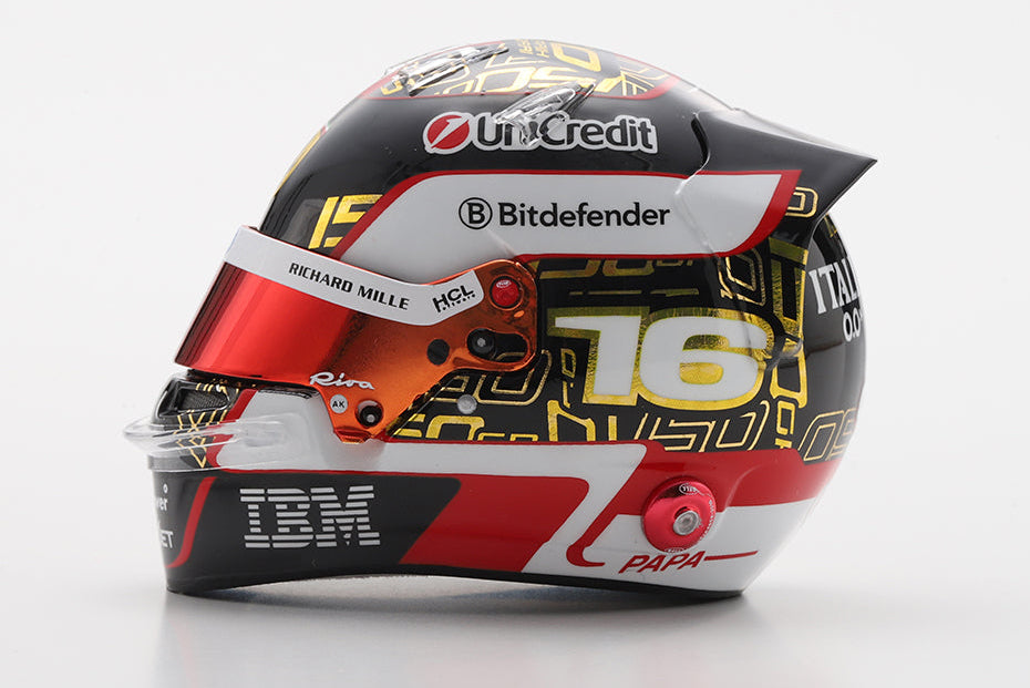 Pre-Order - Charles Leclerc LookSmart Helmet – Scuderia Ferrari HP - Abu Dhabi GP 2025 1:5