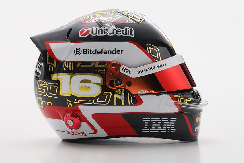 Pre-Order - Charles Leclerc LookSmart Helmet – Scuderia Ferrari HP - Abu Dhabi GP 2025 1:5