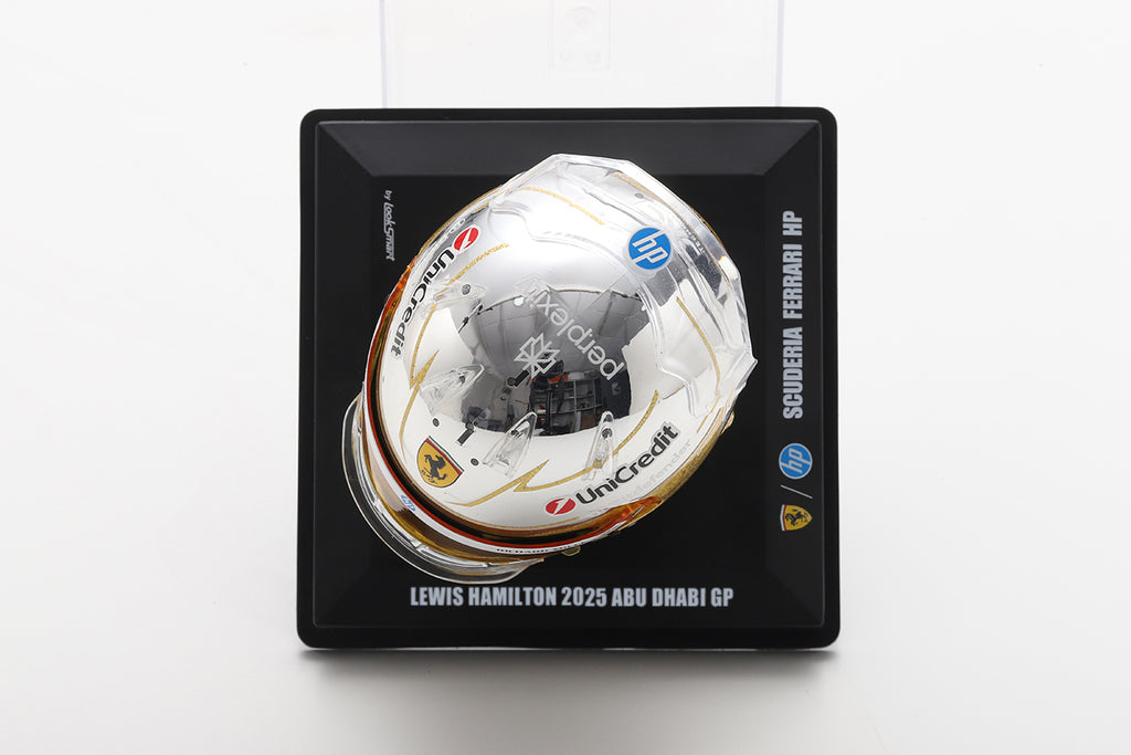 Pre-Order - Lewis Hamilton LookSmart Helmet – Scuderia Ferrari HP - Abu Dhabi GP 2025 1:5