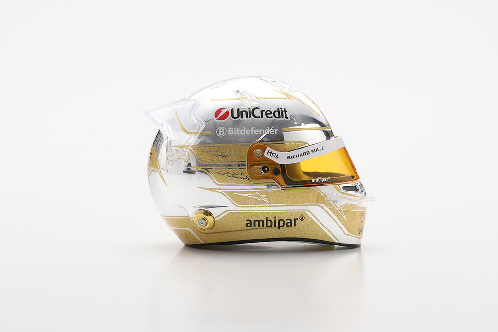 Pre-Order - Lewis Hamilton LookSmart Helmet – Scuderia Ferrari HP - Abu Dhabi GP 2025 1:5