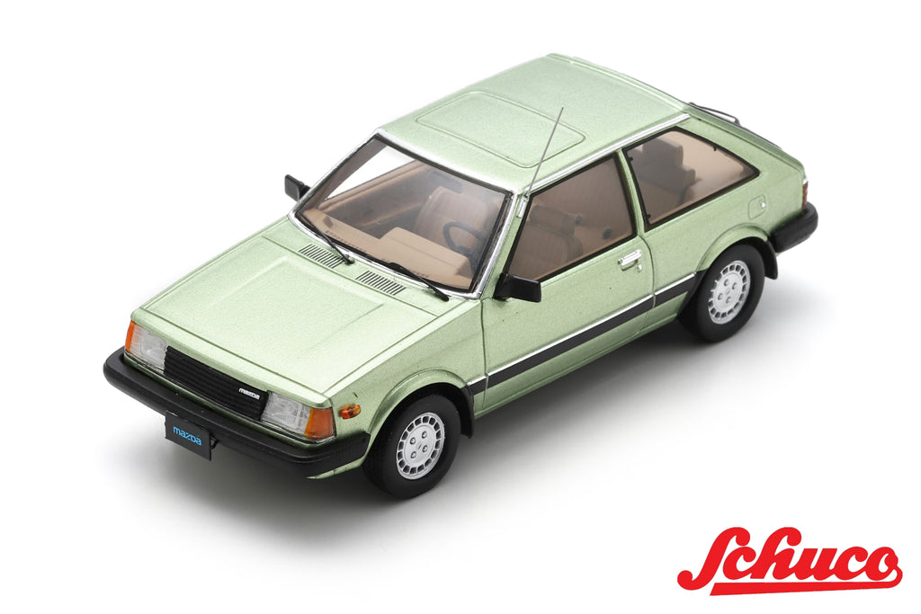 Pre-Order - Mazda 323 light met green (Euro version) 1:43