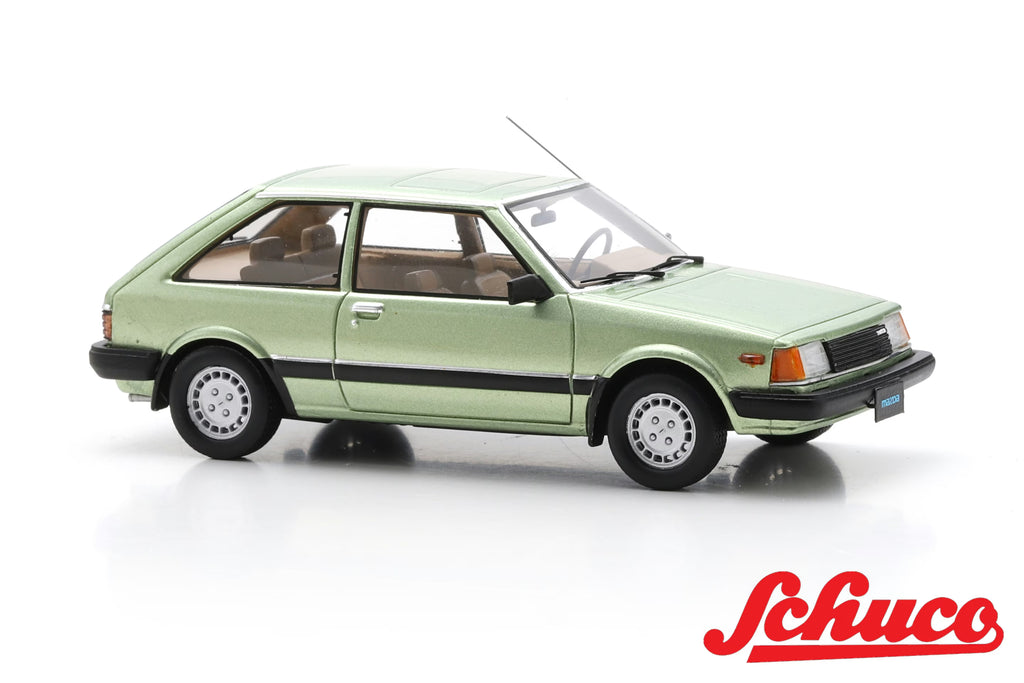 Pre-Order - Mazda 323 light met green (Euro version) 1:43