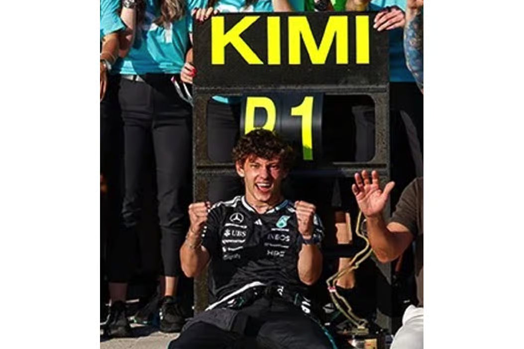 Pre-Order Mercedes-AMG PETRONAS Formula One Team W17 No.12 Winner Monaco GP 2026 Kimi Antonelli (With fugurine, number and pit board) 1:43