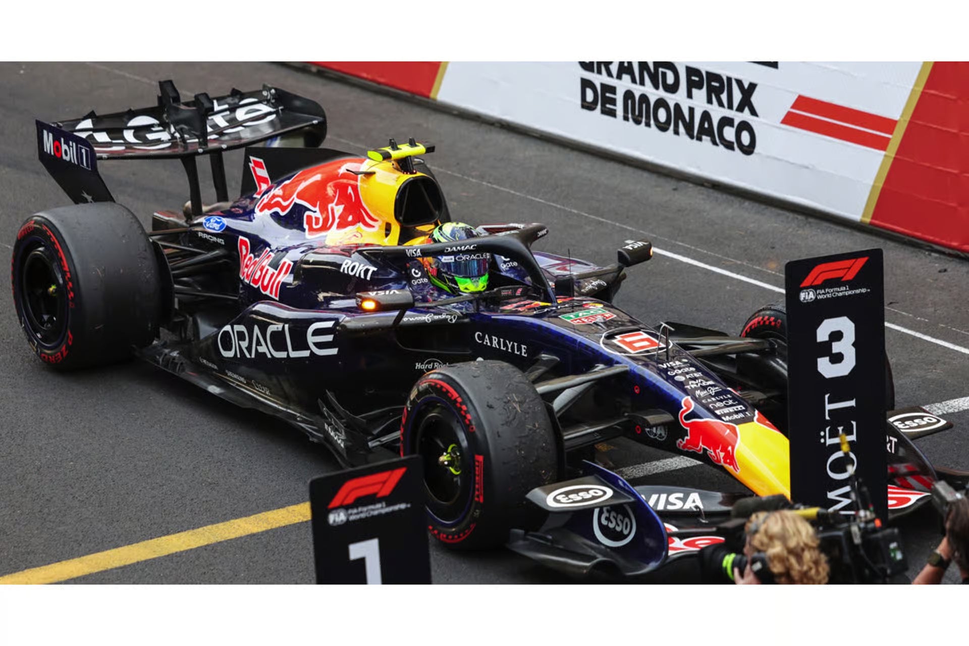 Pre-Order Oracle Red Bull Racing RB22 No.6 4th Monaco GP 2026 Isack Hadjar (With number board) 1:43