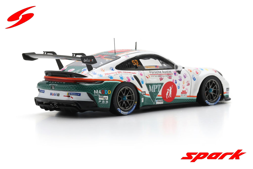 Porsche 911 GT3 Cup No.53 Porsche Deluxe Carrera Cup North America Champion 2023 Riley Dickinson Limited 300  1:43