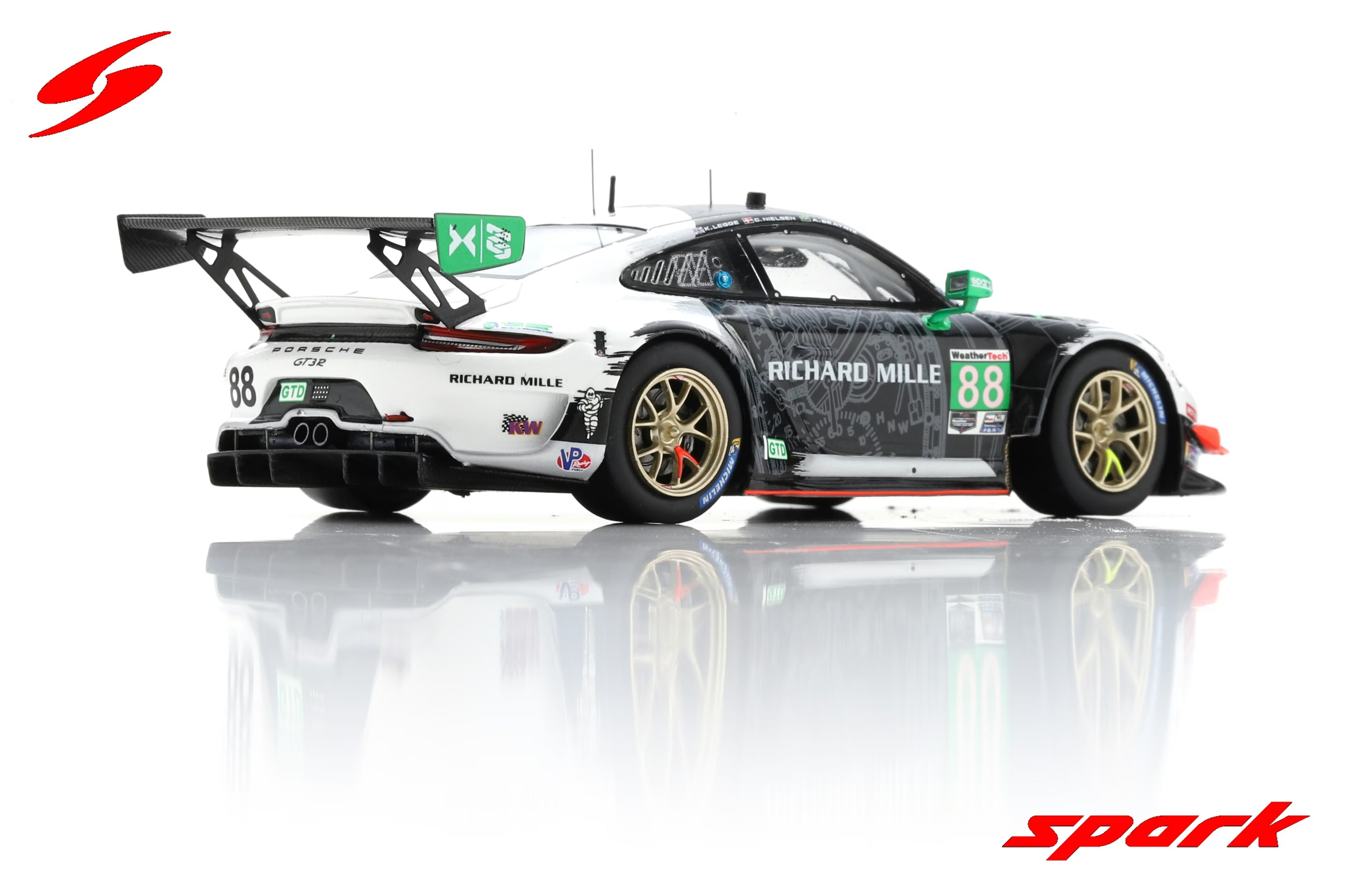 Porsche 911 GT3 R No.88 Team Hardpoint EBM 12H Sebring 2021 K. Legge - C. Nielsen - A. Beatriz  1:43