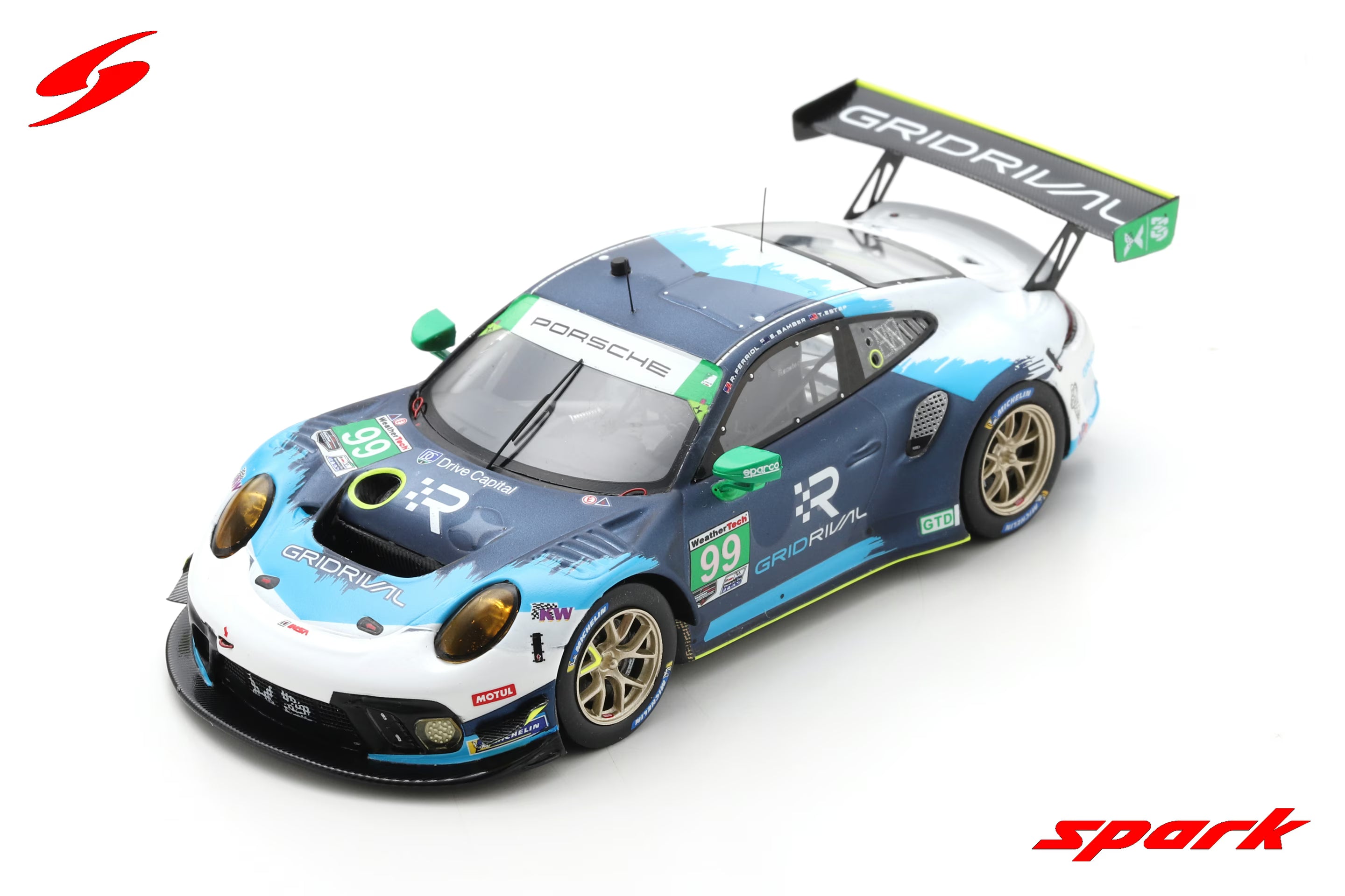 Porsche 911 GT3 R No.99 Team Hardpoint EBM 12H Sebring 2021 R. Ferriol - E. Bamber - T. Estep  1:43