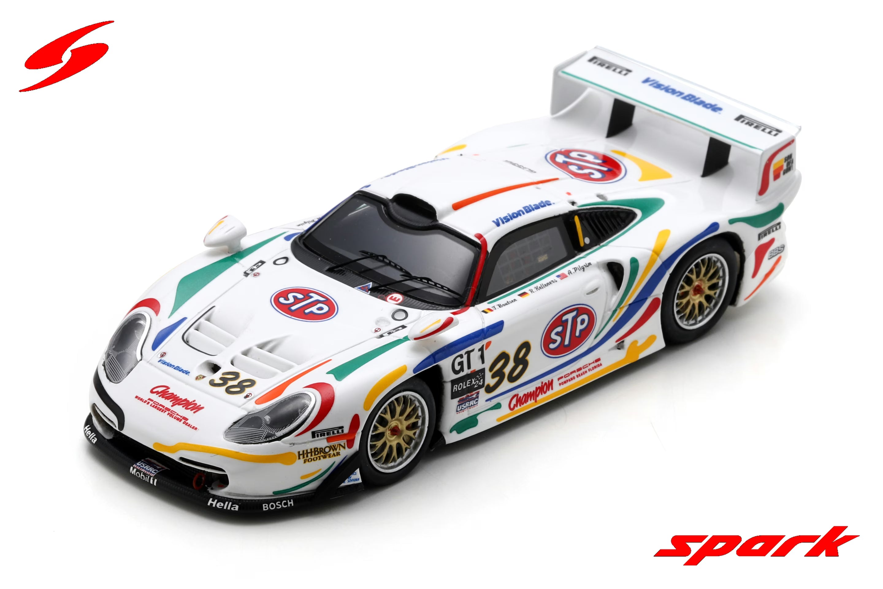 Pre-Order - Porsche 911 GT1 Evo No.38 Champion Motors - 24H Daytona 1998 - T. Boutsen - A. Pilgrim - R. Kelleners 1:43