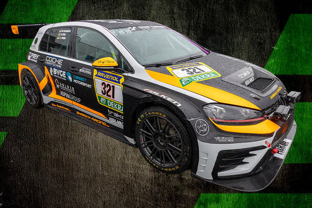 Pre-Order VW GOLF 7 GTI TCR DSG No.321 sharky-racing.com 24H Nürburgring 2026 F. Mache - D. Brink - M. Rosenbach - J. Primke Limited 300 1:43