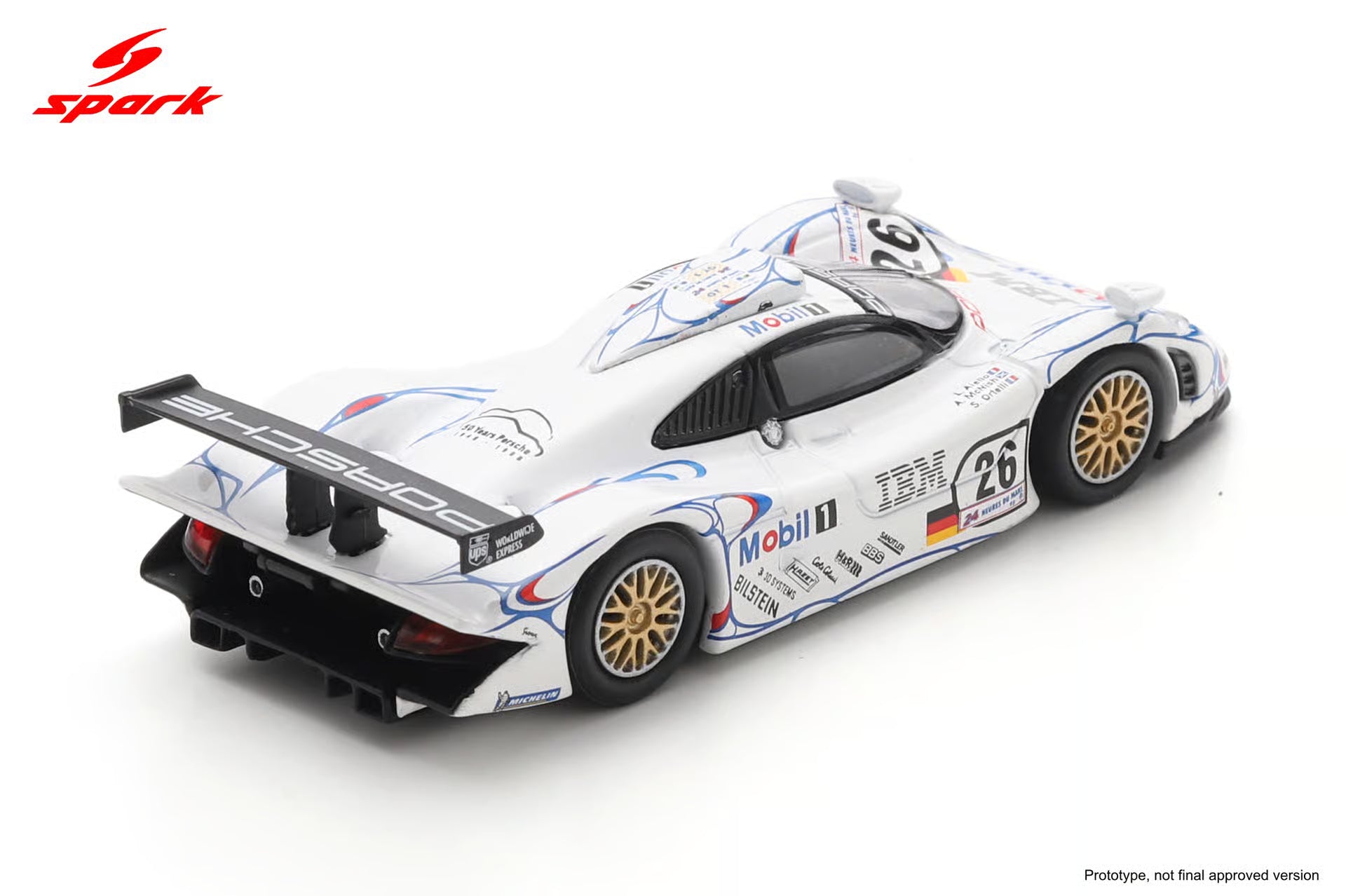 Pre-Order Porsche 911 GT1 No.26 Winner Le Mans 24H 1998 A. McNish - L. Aïello - S. Ortelli
