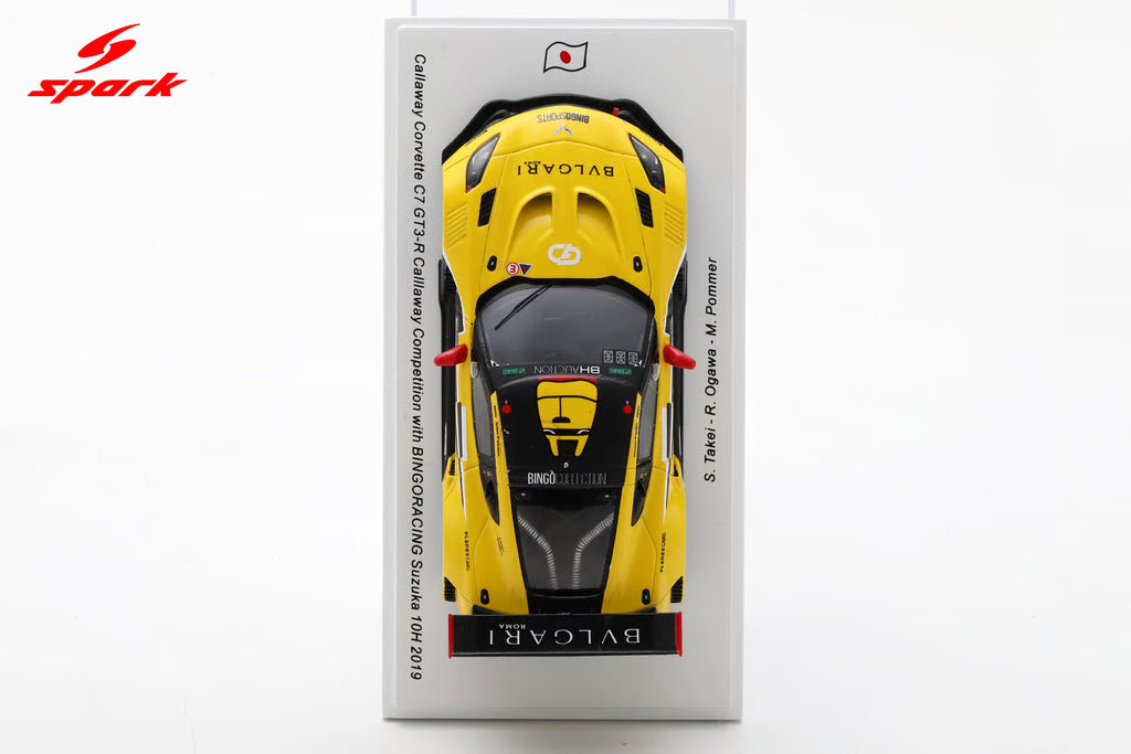 Callaway Corvette C7 GT3-R No.37 Callaway Competition with BINGORACING - Suzuka 10H 2019 - S. Takei - R. Ogawa - M. Pommer 1:43