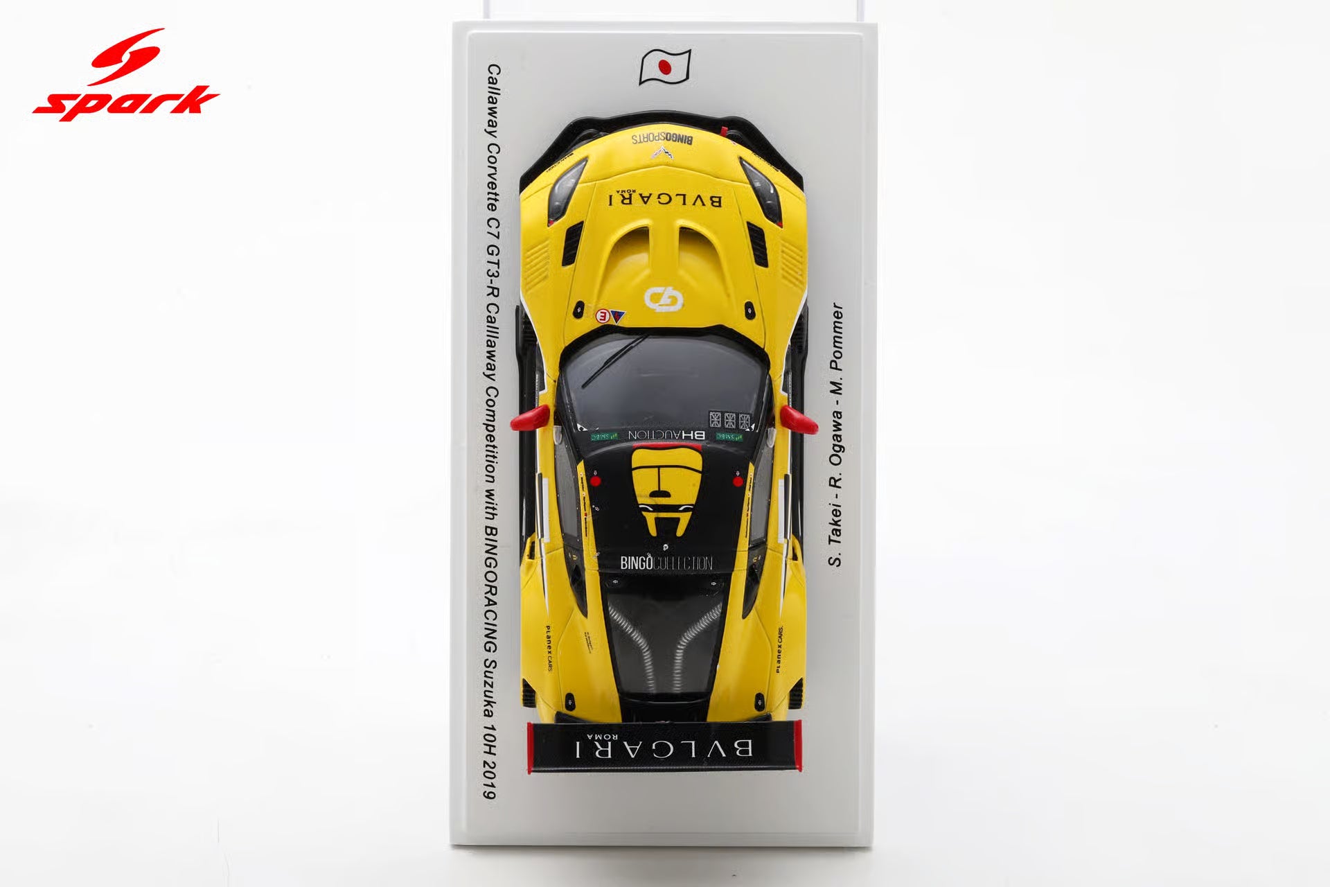 Callaway Corvette C7 GT3-R No.37 Callaway Competition with BINGORACING - Suzuka 10H 2019 - S. Takei - R. Ogawa - M. Pommer 1:43