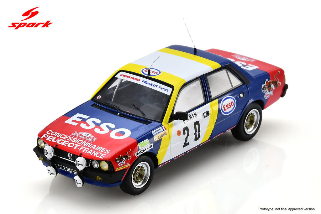 Pre-Order Peugeot 505 STI No.20 Monte Carlo Rally 1982 C. Laurent - D. Laurent