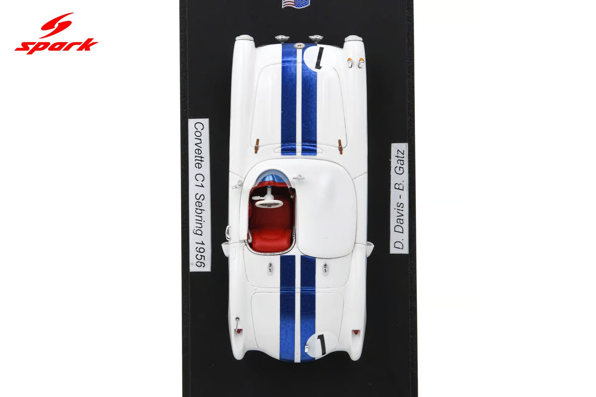 Corvette C1 n1 9th Sebring 1956  J. Fitch - W. Hansgen 1:43