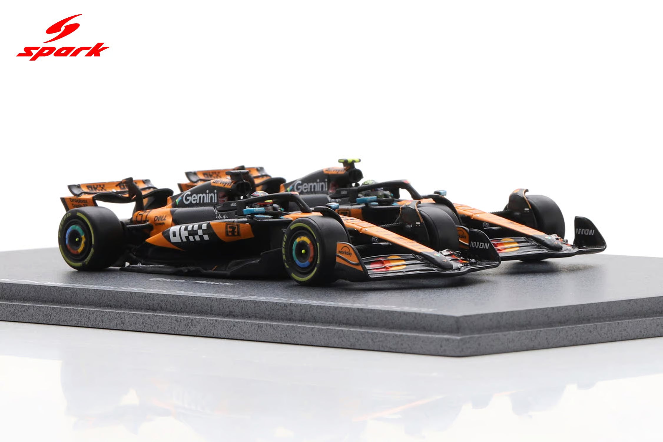 McLaren MCL39 No.4 & No.81 Formula 1 Constructors' Champion 2025 Lando Norris & Oscar Piastri