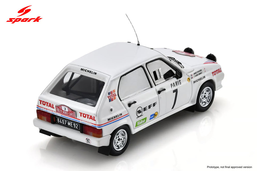 Pre-Order Citroën Visa 1000 Pistes No.7 8th Monte Carlo Rally 1985 J-C. Andruet - A. Peuvergne