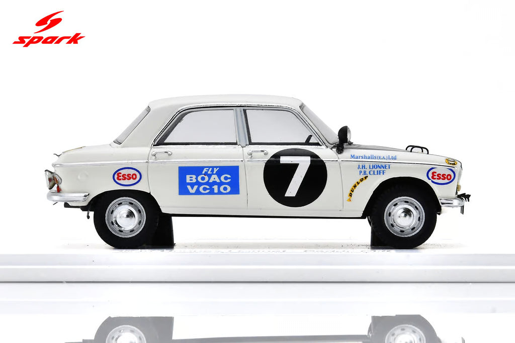 Pre-Order Peugeot 204 No.7 East African Safari Rally (class winner) 1967 H. Lionnet - P. Cliff