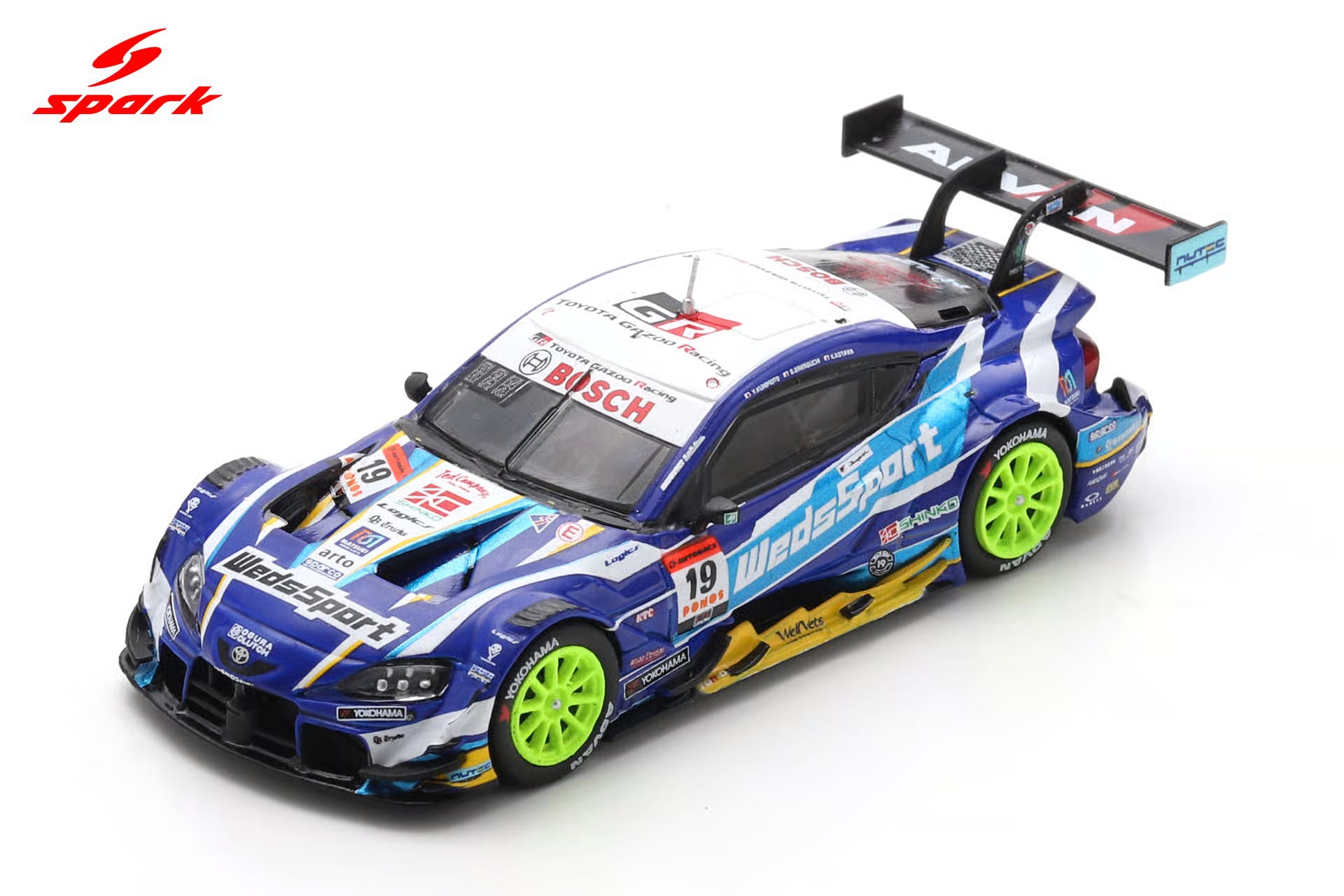 WedsSport ADVAN GR Supra TGR TEAM WedsSport BANDOH No.19 GT500 SUPER GT 2025 Y. Kunimoto - S. Sakaguchi