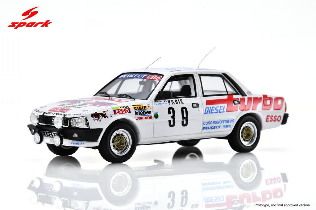 Pre-Order Peugeot 505 Turbo Diesel No.39 Monte Carlo Rally 1981 C. Laurent - J. Marche
